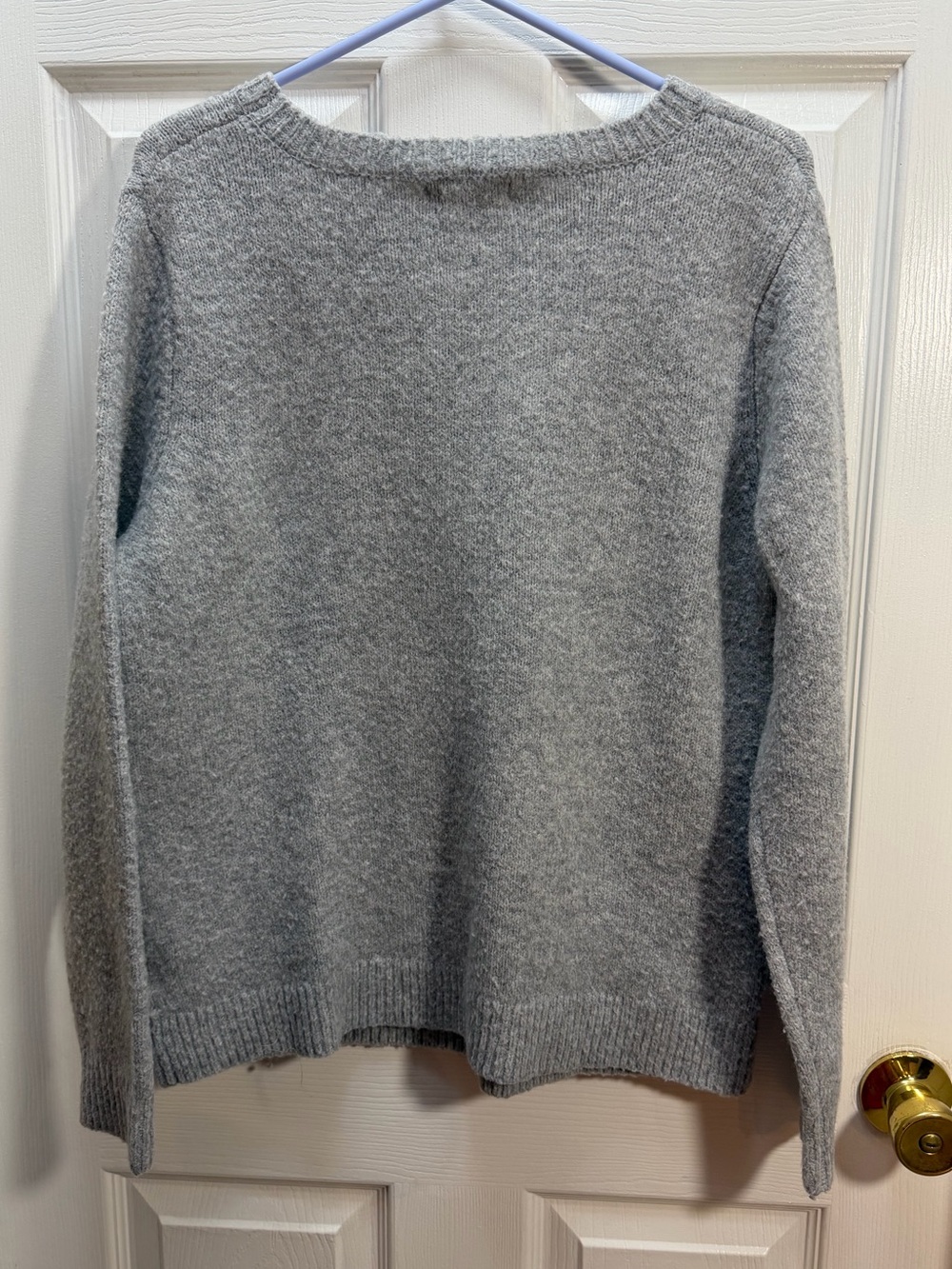 cupcakes & cashmere Soft Heather Gray Knit Crewneck Sweater - Picture 3 of 3